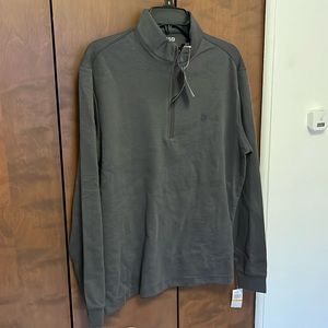 Izod Quarter-Zip - Men, Gray, Size Small